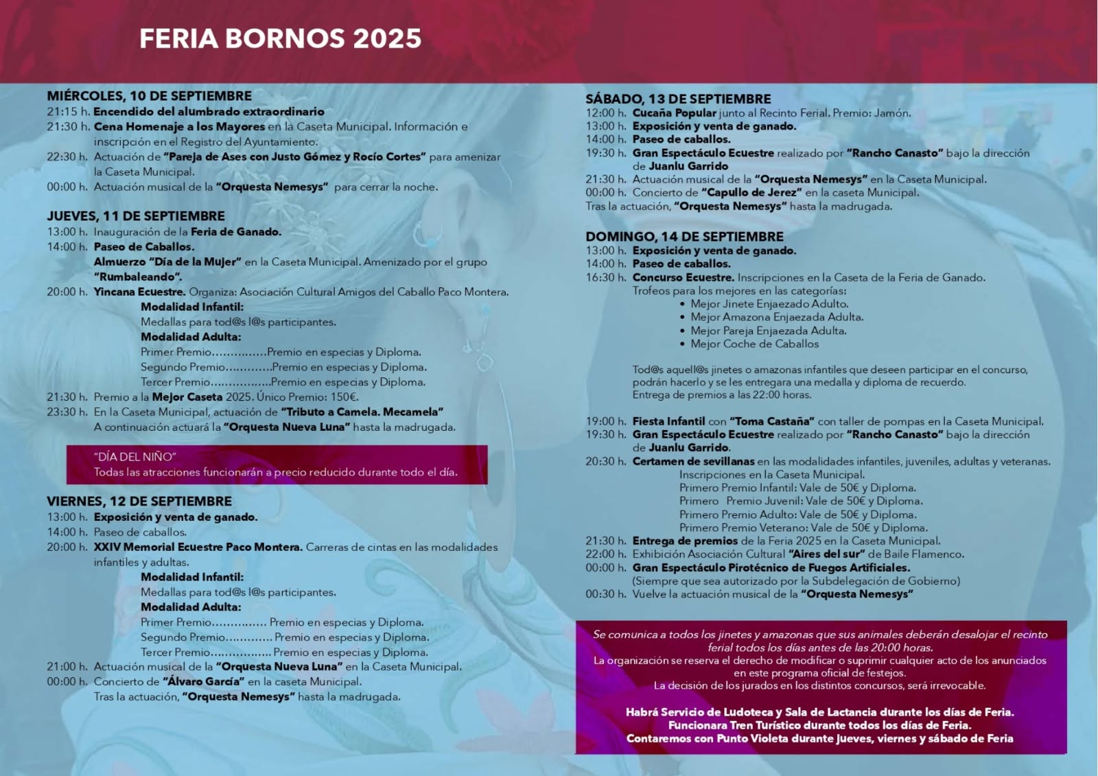 2023 Feria Bornos Programa interior