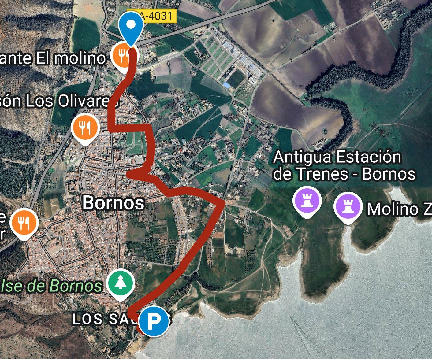 Ruta ancha al Embarcadero para autocaravanas evitando la avenida por cortes de tráfico